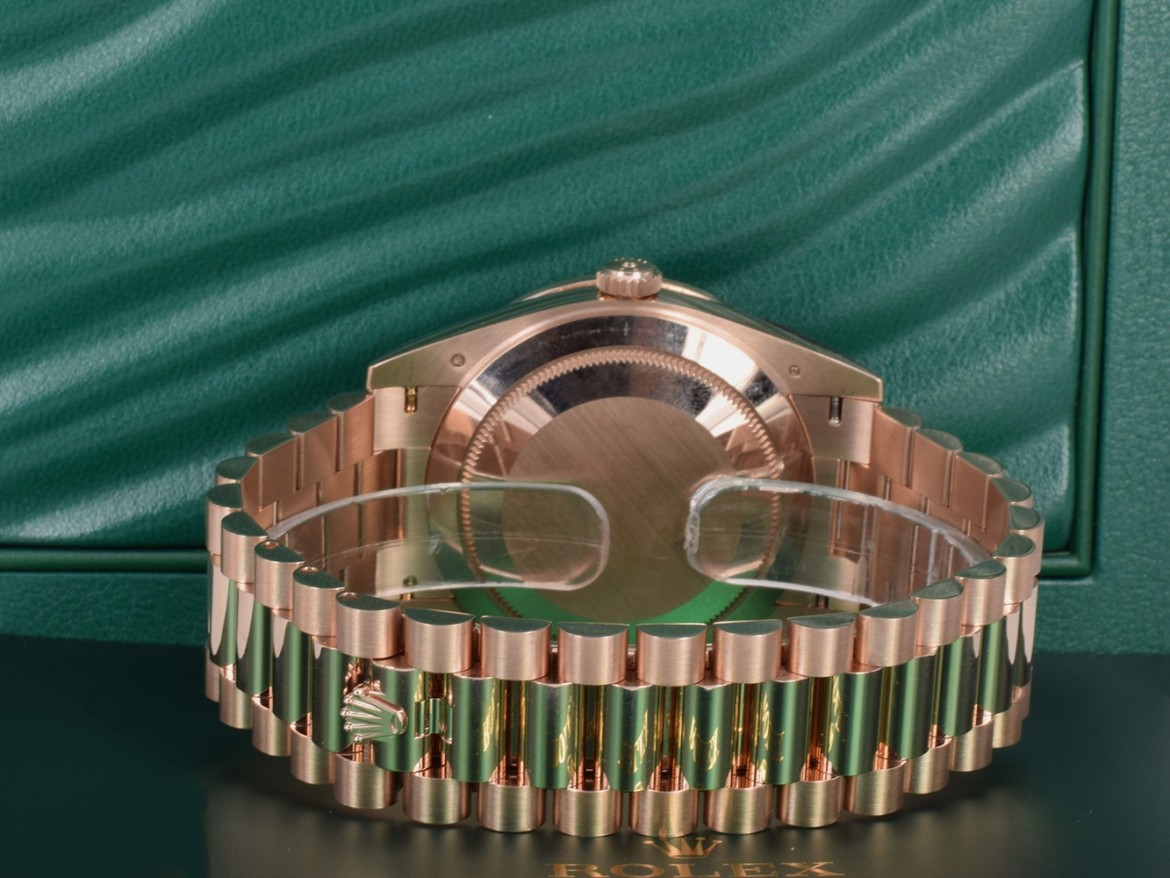40mm chocolate Diamond dial - custom diamond bezel