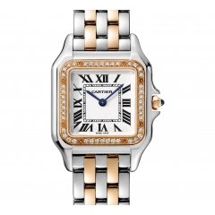 Panthère Medium steel/Rose Gold Diamond Ref. W3PN0007