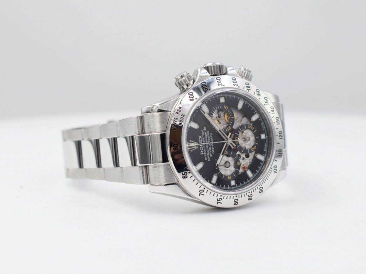 116520 Black Skeleton Dial - Full set