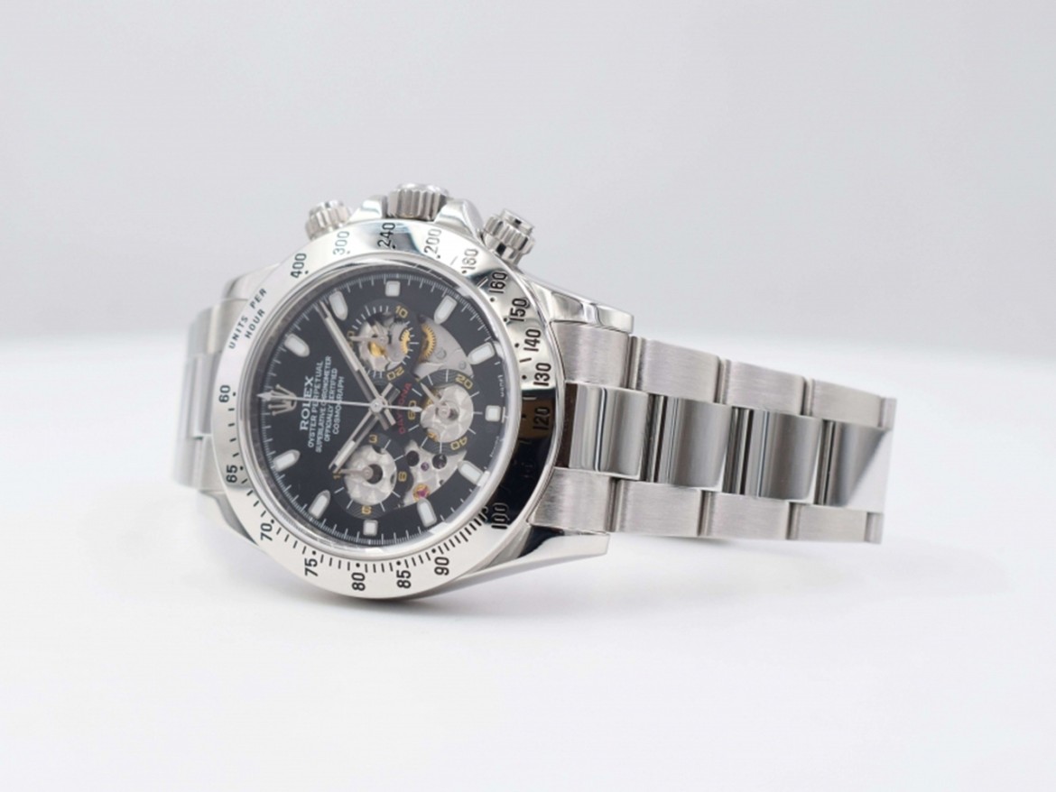 116520 Black Skeleton Dial - Full set