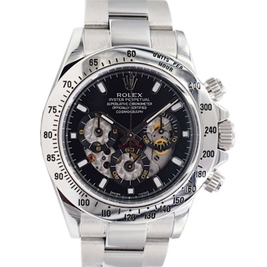 116520 Black Skeleton Dial - Full set