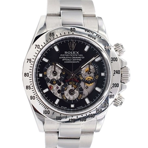 116520 Black Skeleton Dial - Full set