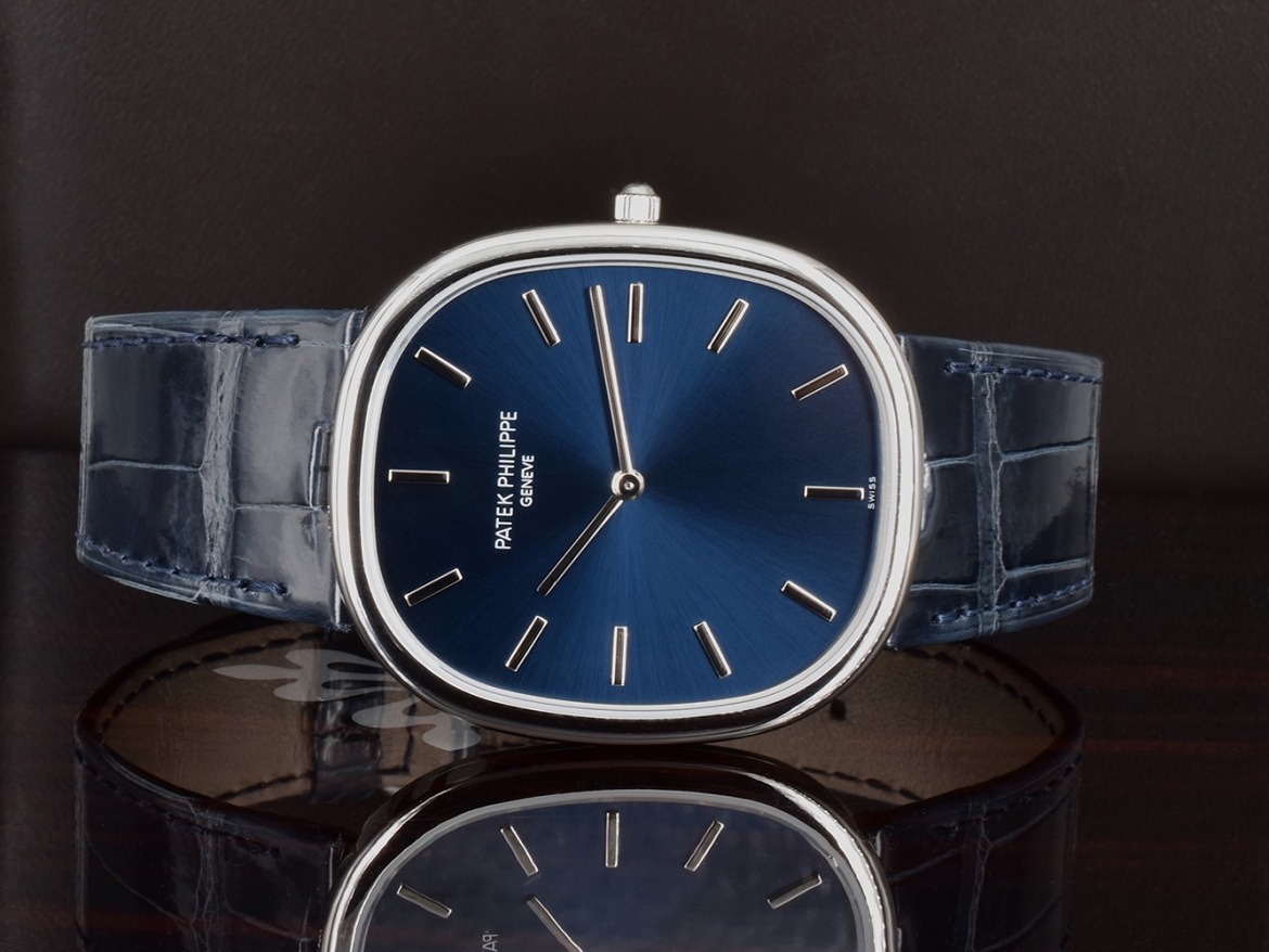 Golden Ellipse Platinum Blue New