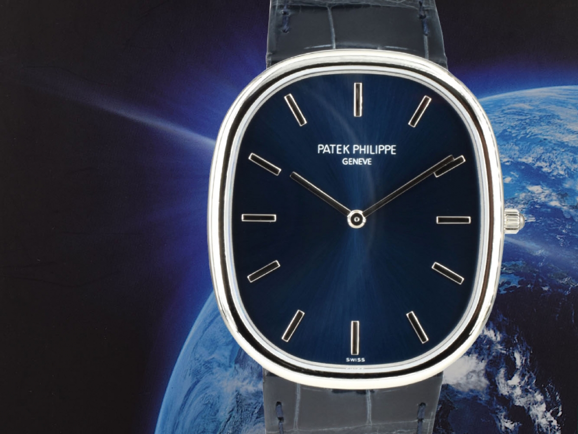 Golden Ellipse Platinum Blue New