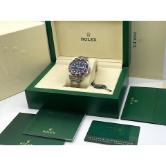 126719BLRO New Stickers 2021 - White Gold & Blue Dial