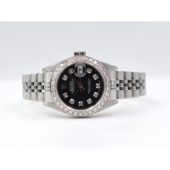26mm Black Diamonds Dial With After Diamonds Bezel - Full Set