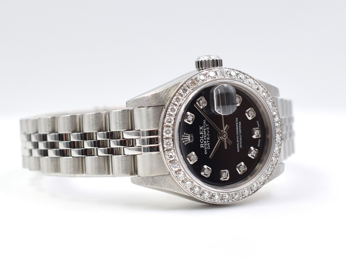 79174 Black Diamonds Dial With After Diamonds Bezel - Full Set 26mm