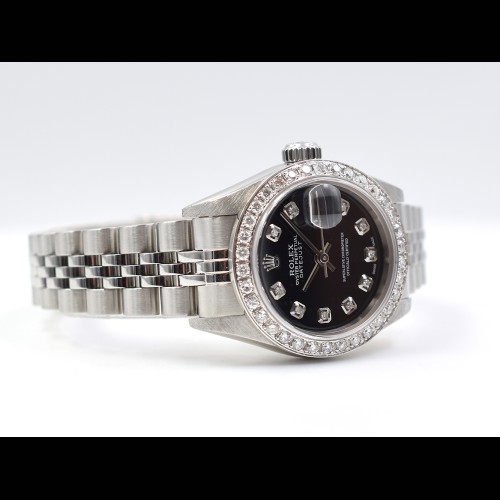 79174 Black Diamonds Dial With After Diamonds Bezel - Full Set 26mm