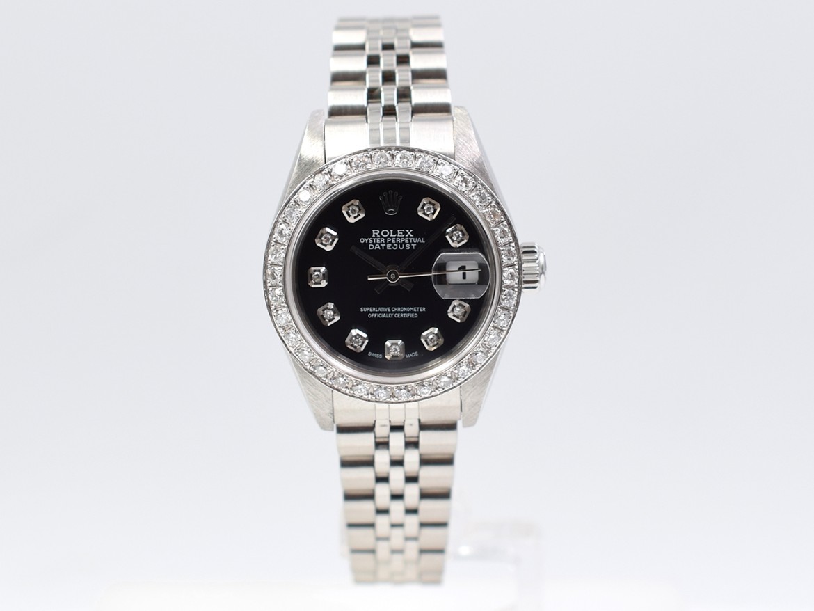 79174 Black Diamonds Dial With After Diamonds Bezel - Full Set 26mm