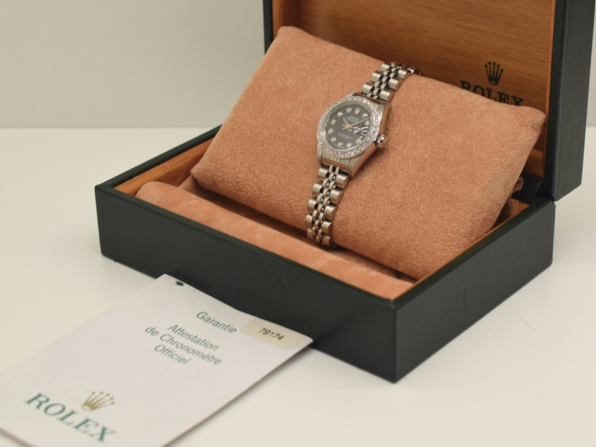 26mm Black Diamonds Dial With After Diamonds Bezel - Full Set