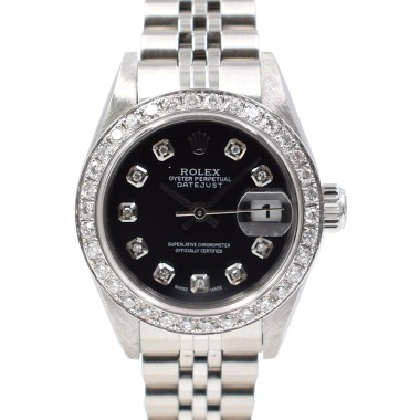 26mm Black Diamonds Dial With After Diamonds Bezel - Full Set