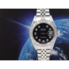 26mm Black Diamonds Dial With After Diamonds Bezel - Full Set