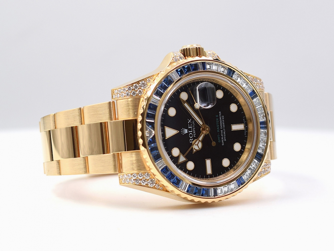 116758SA Diamonds & Sapphires bezel - Like New 2008