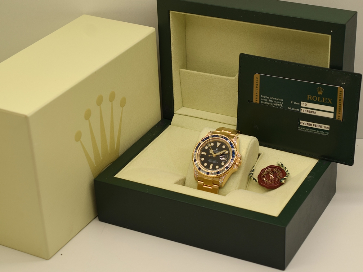 116758SA Diamonds & Sapphires bezel - Like New 2008