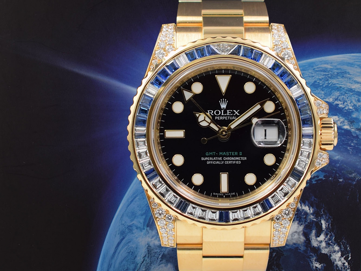 116758SA Diamonds & Sapphires bezel - Like New 2008