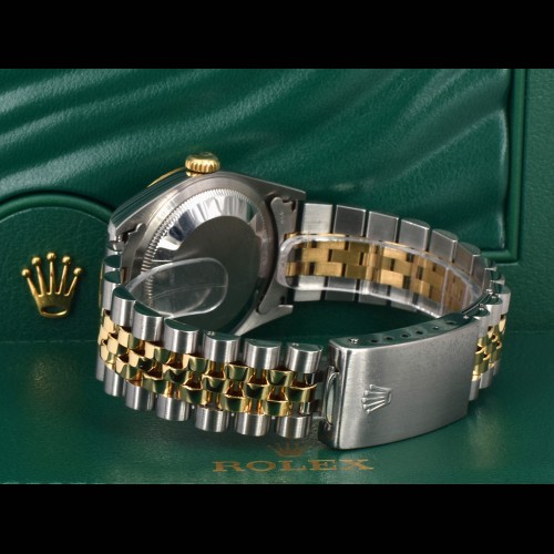 16233 Gold Dial With Big Diamonds - Full Set