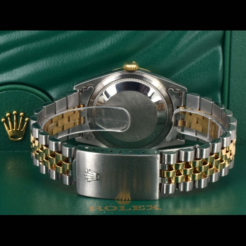 16233 Gold Dial With Big Diamonds - Full Set