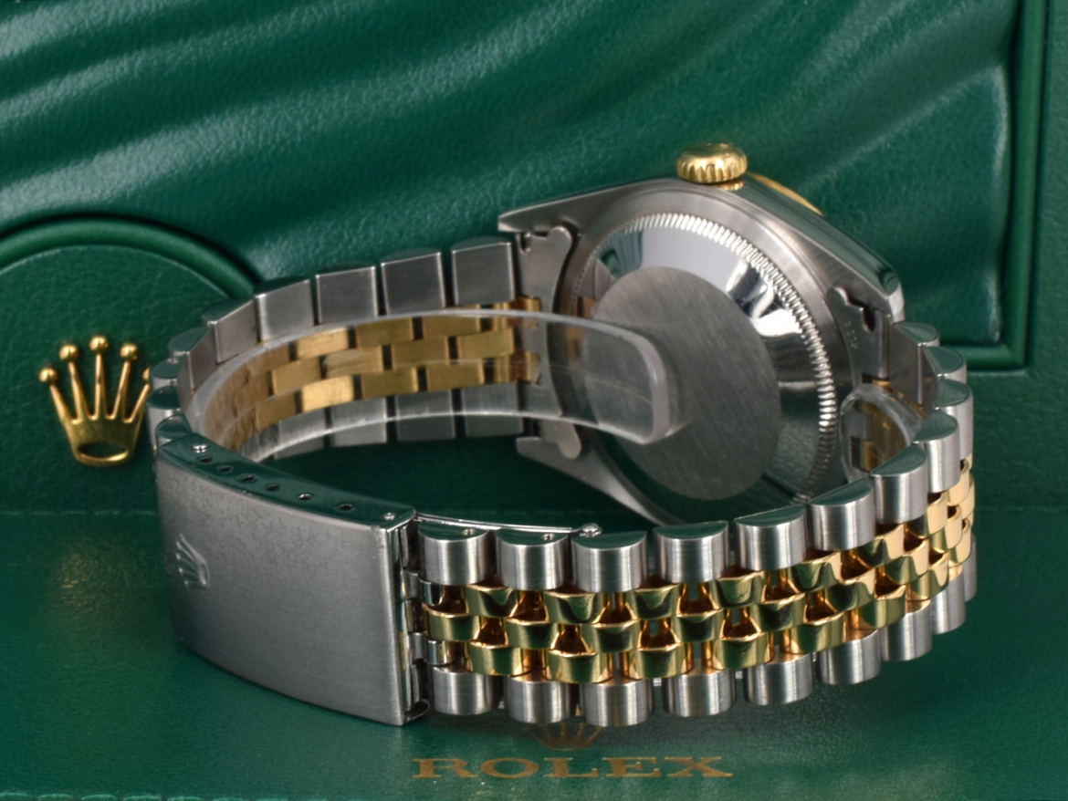 16233 Gold Dial With Big Diamonds - Full Set