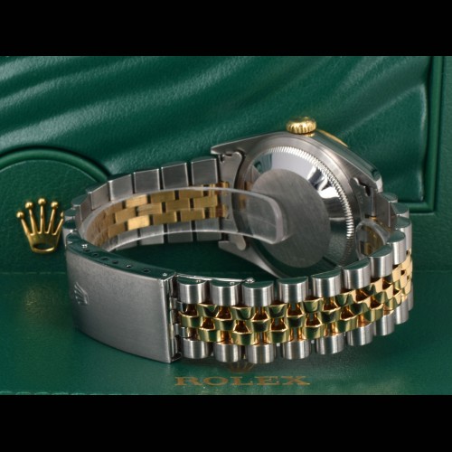 16233 Gold Dial With Big Diamonds - Full Set