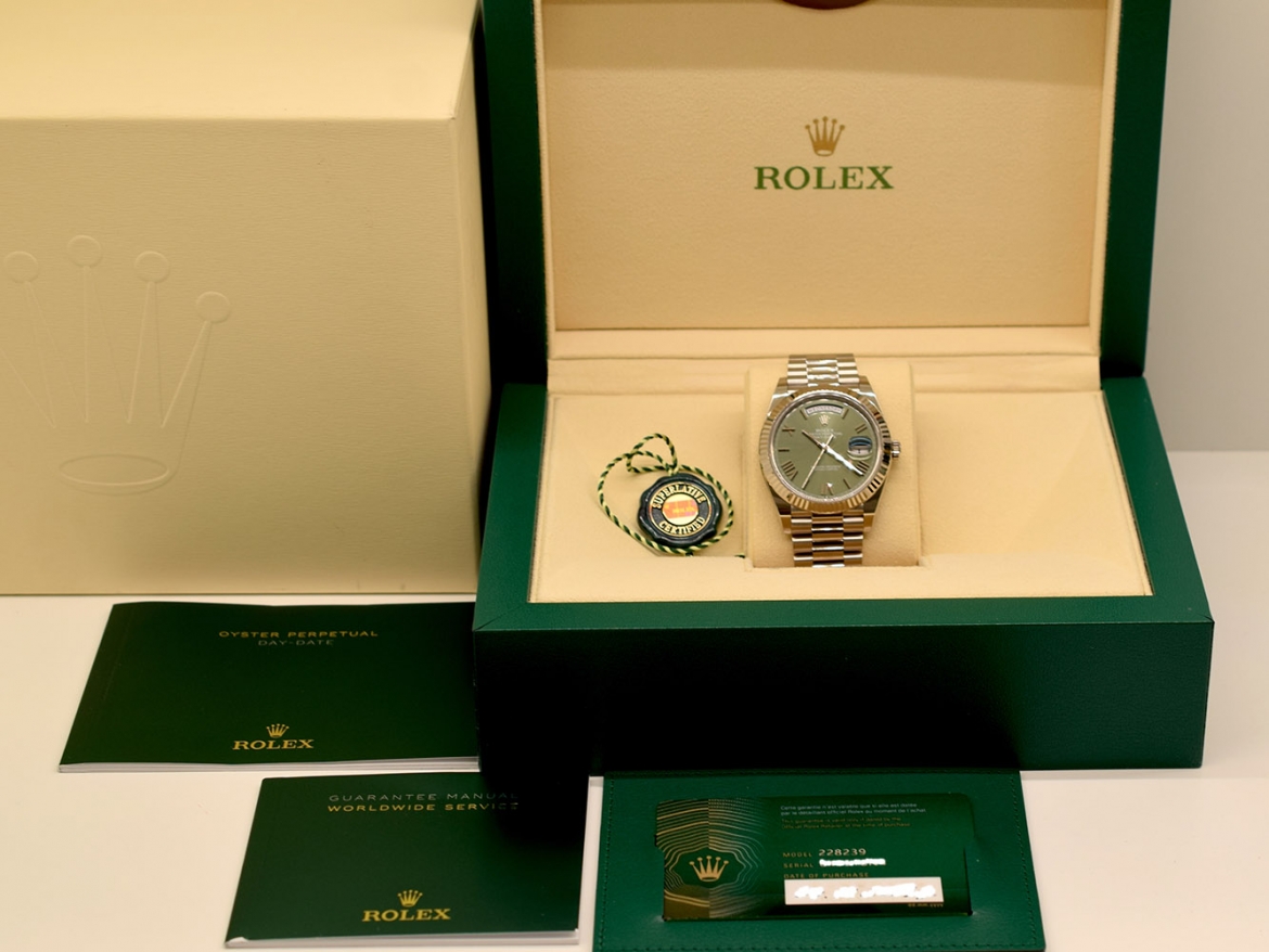 40mm Ref.228239 green NEW  - Full set