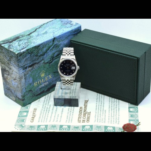 16234 Black Dial With Diamonds - Full Set 36mm