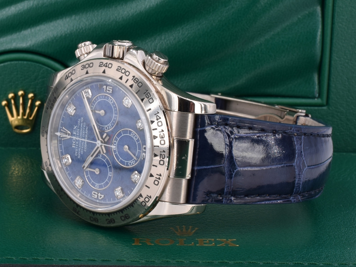 116519 New/Nos Stickers white gold sodalite diamonds dial - ITA