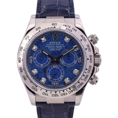 116519 New/Nos Stickers white gold sodalite diamonds dial - ITA
