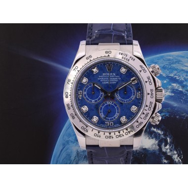 116519 New/Nos Stickers white gold sodalite diamonds dial - ITA