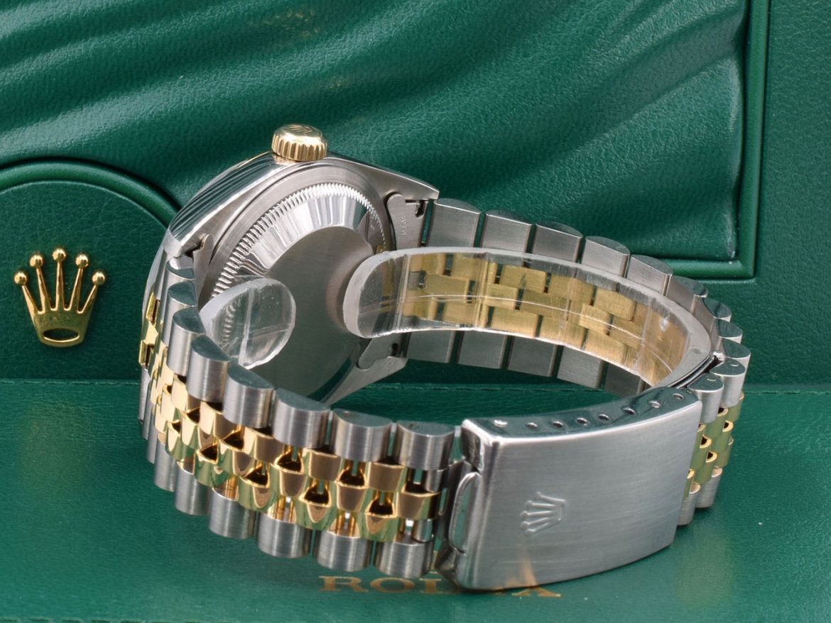 16233 Black Dial With Big Diamonds - Full Set