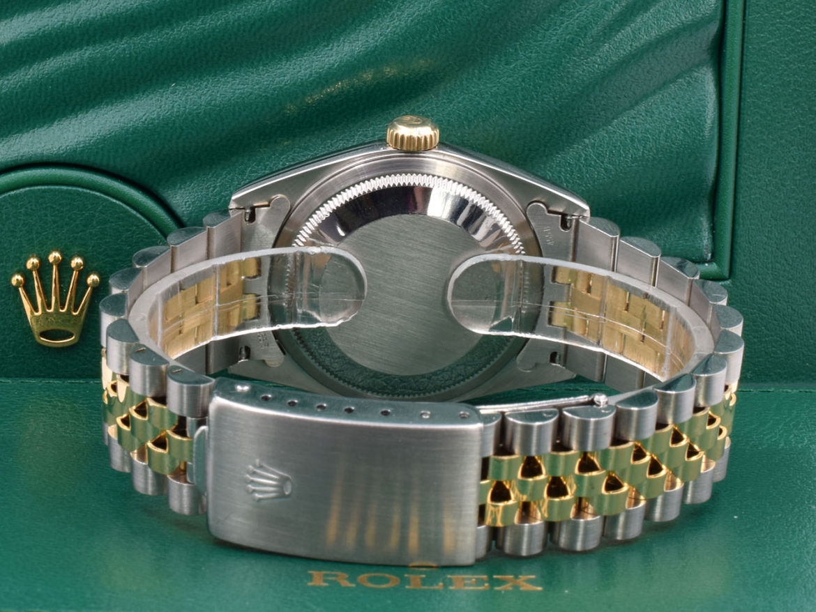 16233 Black Dial With Big Diamonds - Full Set