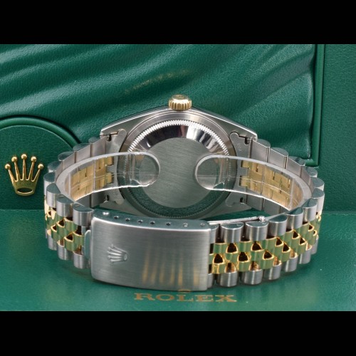16233 Black Dial With Big Diamonds - Full Set
