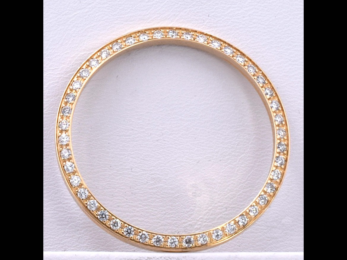 Rolex Datejust 36mm lunetta-bezel YELLOW GOLD DIAMONDS CUSTOM