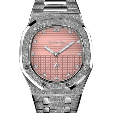 Genius Genta FROST PINK GUILLOCHÉ DIAMOND DIAL