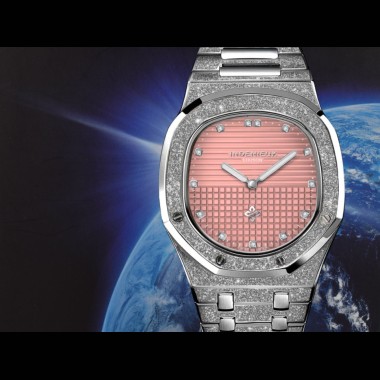 Genius Genta FROST PINK GUILLOCHÉ DIAMOND DIAL
