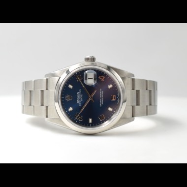 15200 34mm Blue dial Full Set