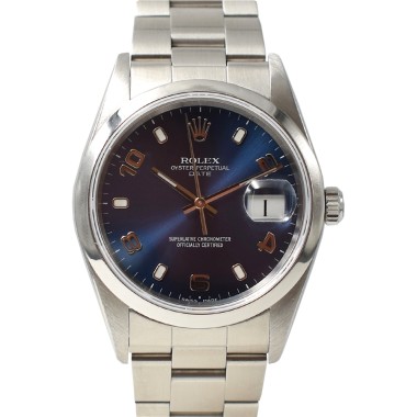 15200 34mm Blue dial Full Set