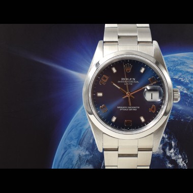 15200 34mm Blue dial Full Set