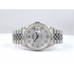 16234 Silver Diamonds Dial & After Diamonds Bezel - Full Set 36mm