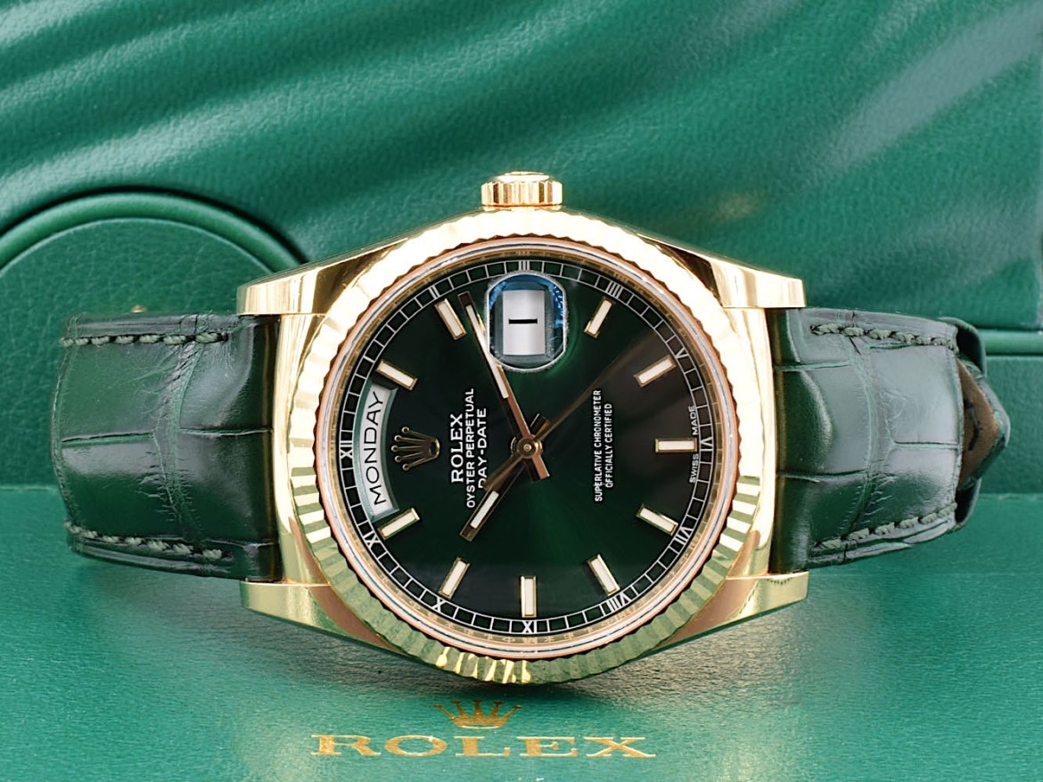 36mm  Green Dial Full set - new