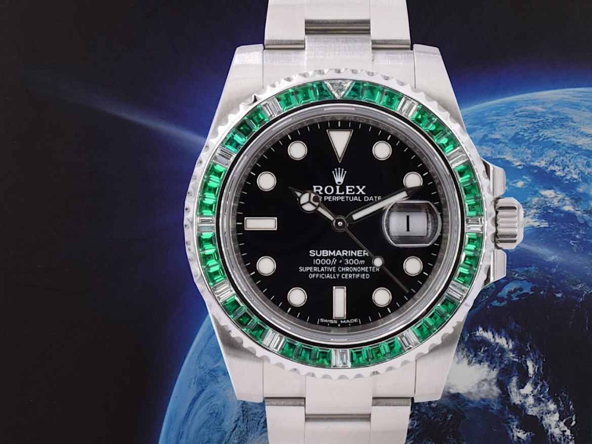 116610LN Emeralds Bezel