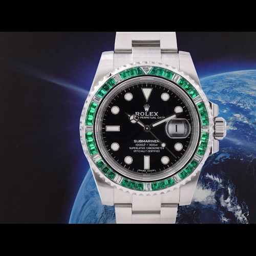 116610LN Emeralds Bezel
