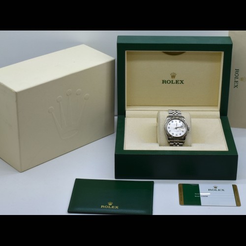 116234 Silver Dial With Big Diamonds - Full Set 36mm