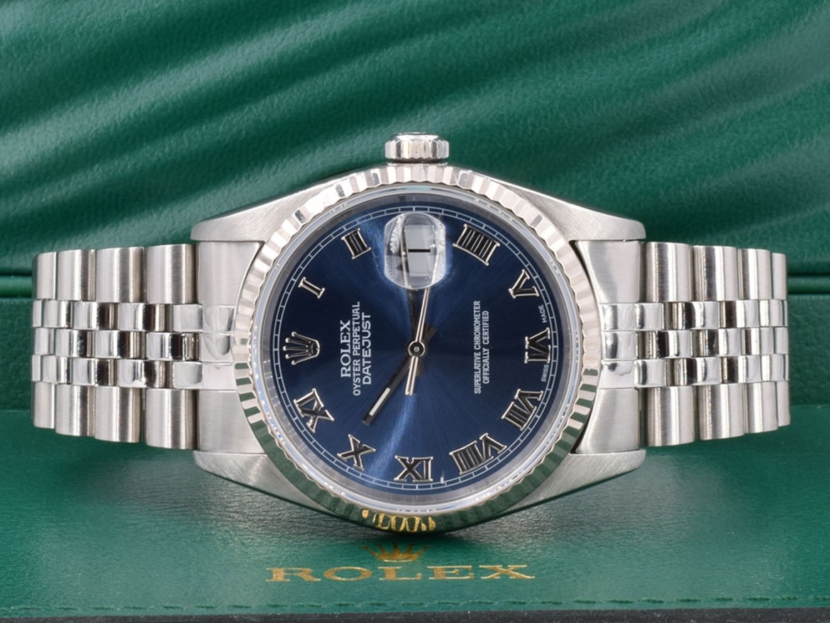 16234 Blue Roman Dial - Full Set 36mm