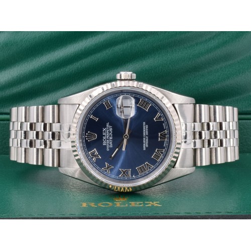 16234 Blue Roman Dial - Full Set 36mm