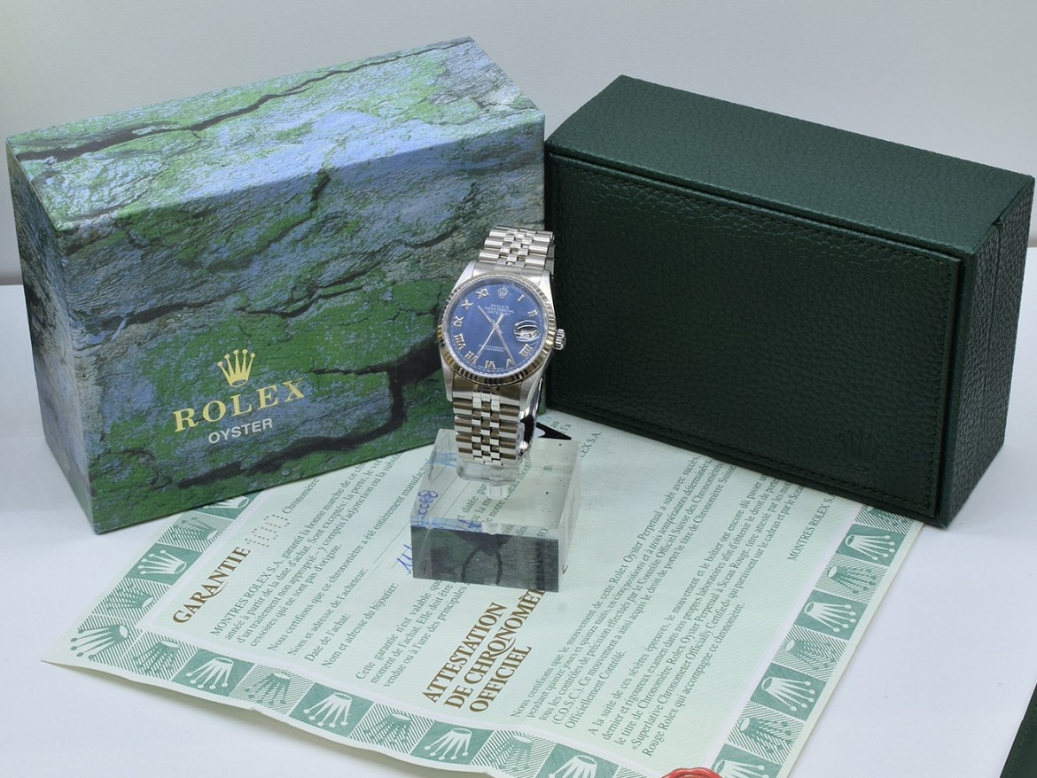 16234 Blue Roman Dial - Full Set 36mm