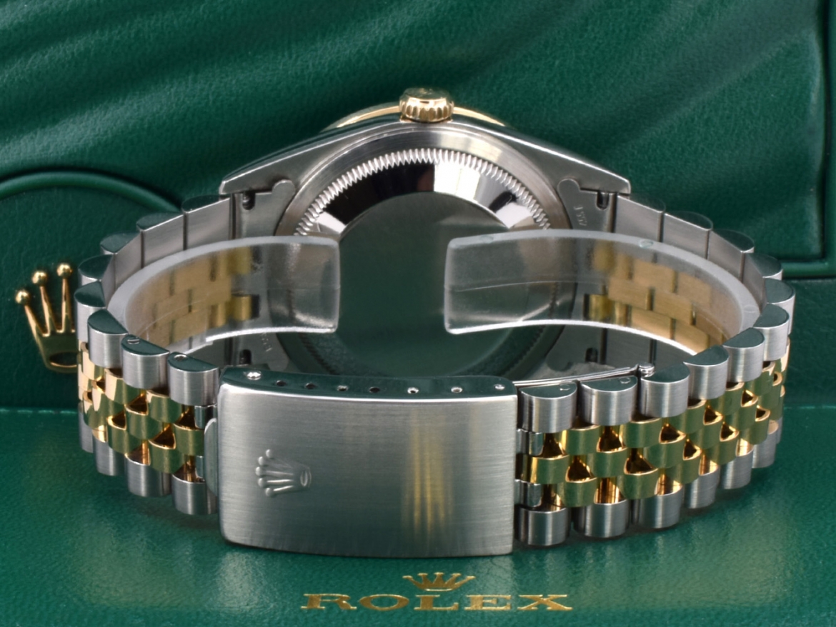 16233 Black Dial With Big Diamonds & After Diamonds Bezel - Full Set 36mm