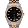 16233 Black Dial With Big Diamonds & After Diamonds Bezel - Full Set 36mm