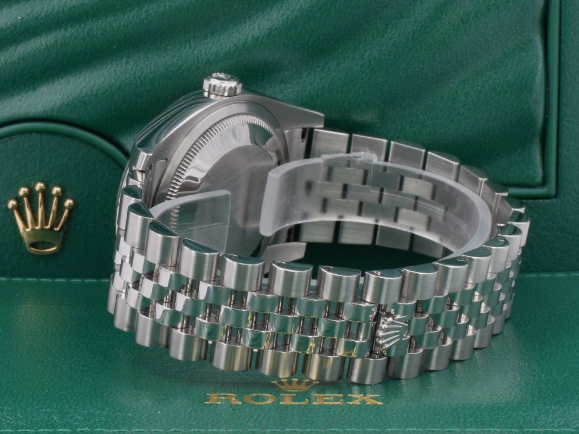 116234 White Jubilee Dial With Big Diamonds - Full Set 36mm