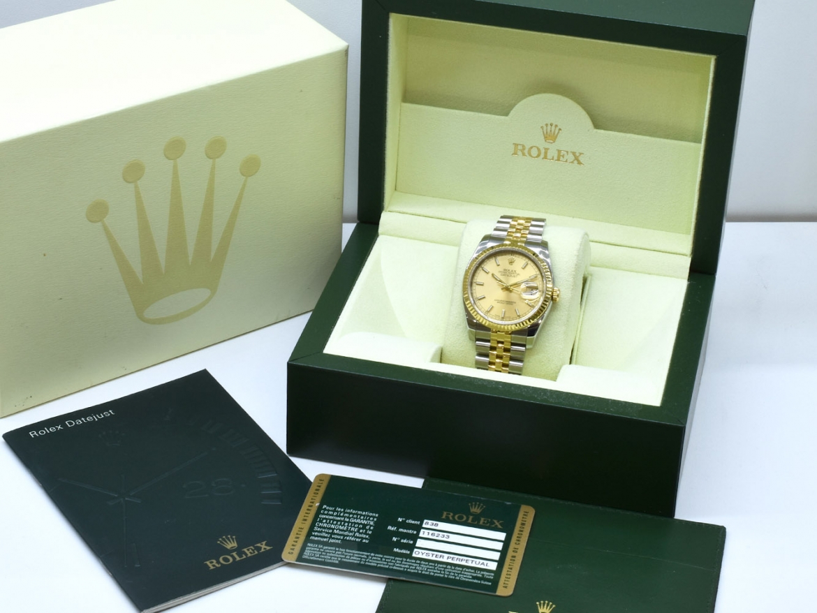 116233 Gold Index Dial - Full set 36mm