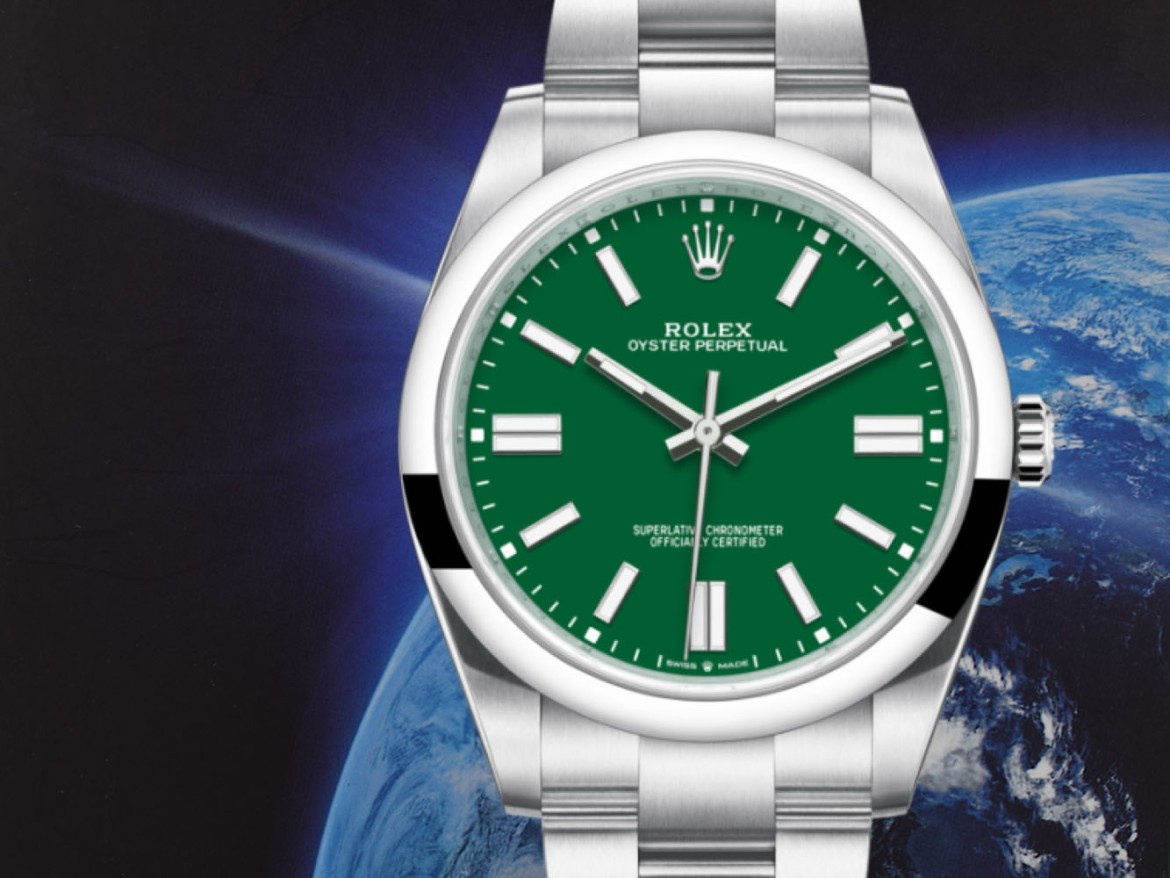 41mm ref. 124300 Green Dial New